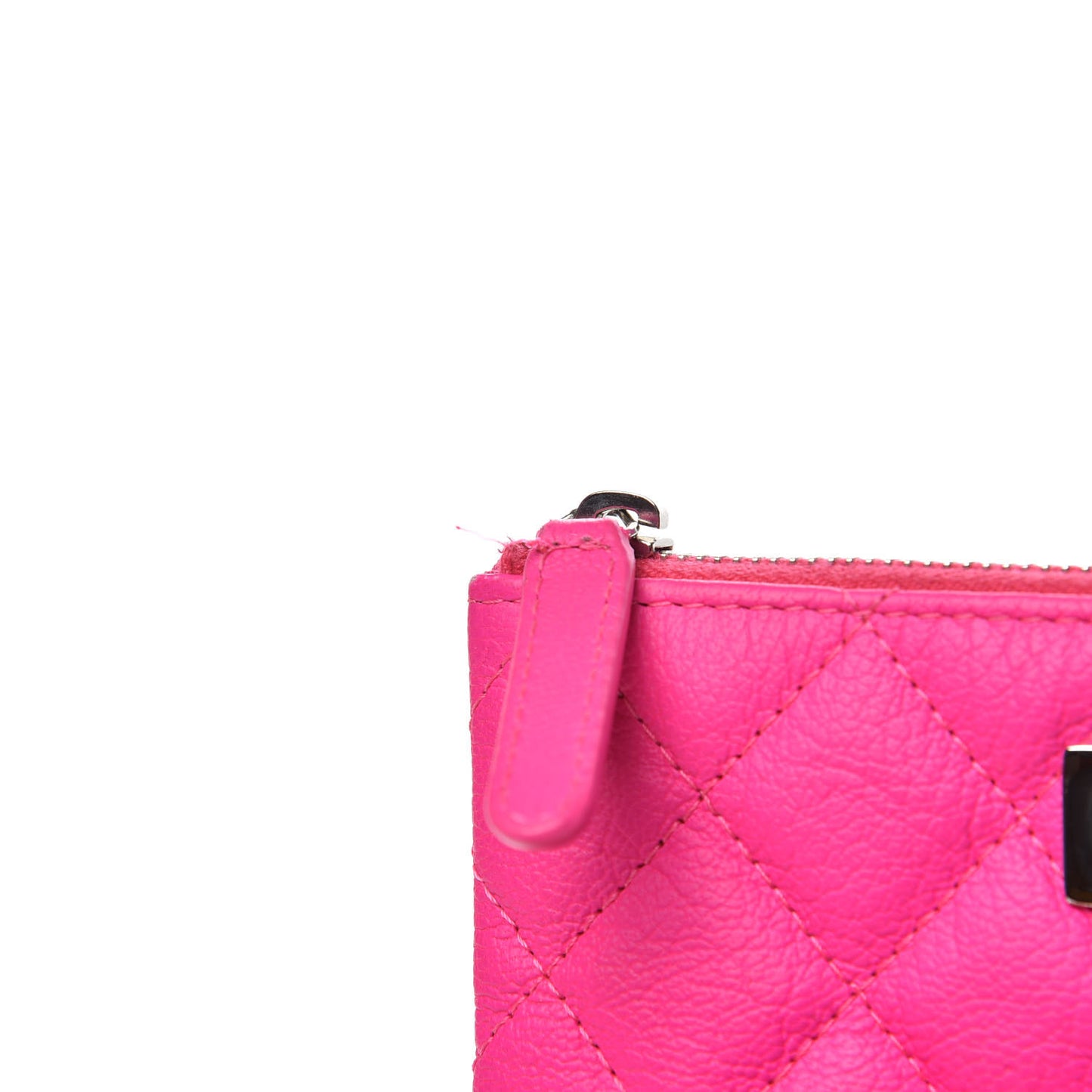 Goatskin Quilted Small Reissue Cosmetic Case Pink