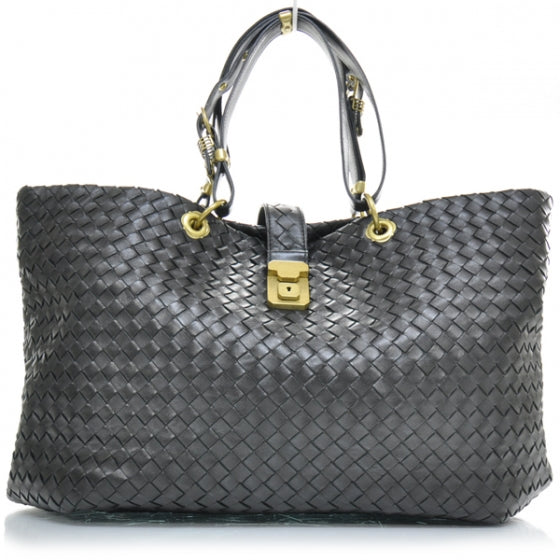 Bottega Veneta Nappa Intrecciato Large Capri Tote Nero 1 of 11