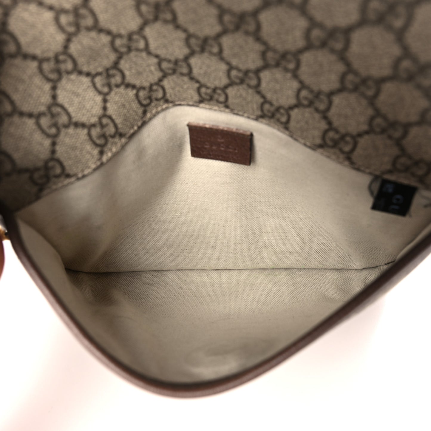 GG Supreme Monogram Neo Vintage Web Belt Bag Brown