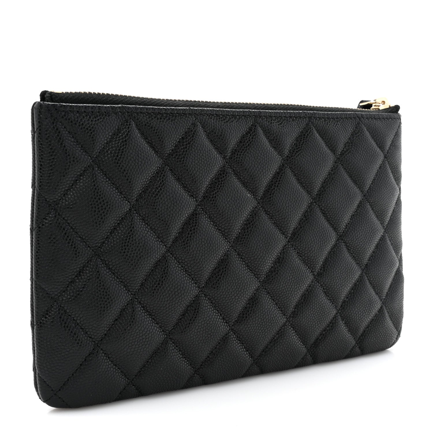 Chanel Caviar Quilted Small CC Cosmetic Case Black 3 of 8