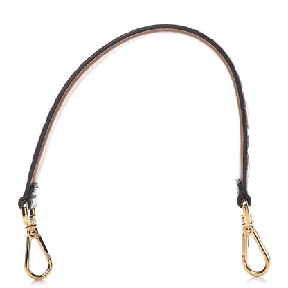 Fendi Calfskin FF 1974 Embossed Mini Strap You Tobacco Black 1 of 5