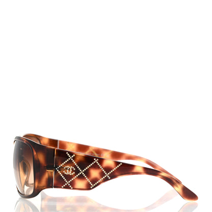 Chanel Acetate Crystal CC Sunglasses 5080-B Brown 3 of 8