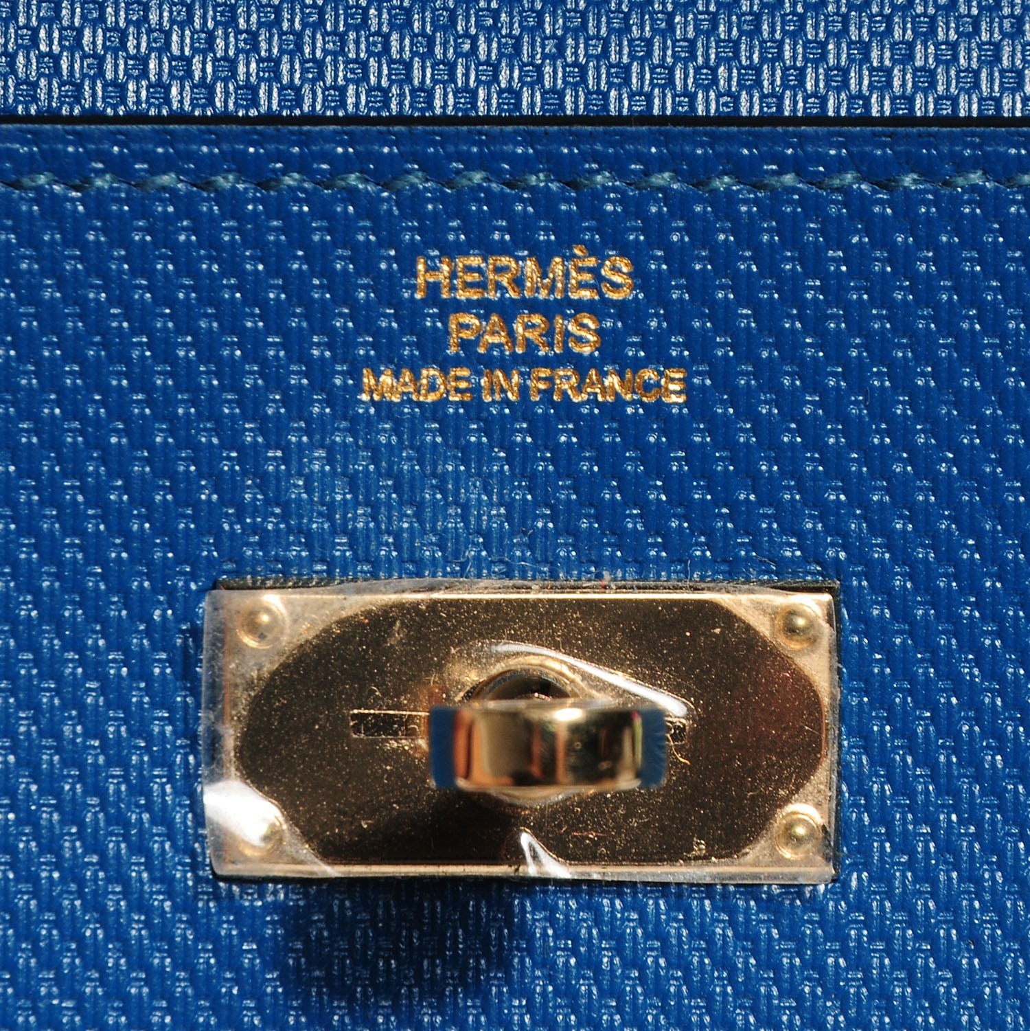 Hermes Grain d'H Kelly Longue Wallet Bleu De Galice 13 of 18