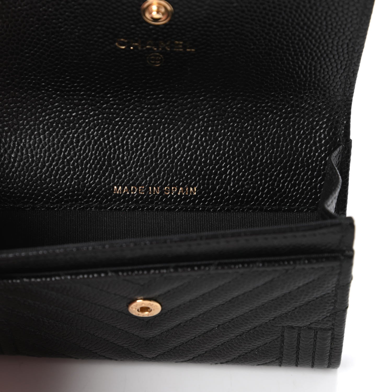 Chanel Caviar Quilted Boy Flap Card Holder Black 9 of 12