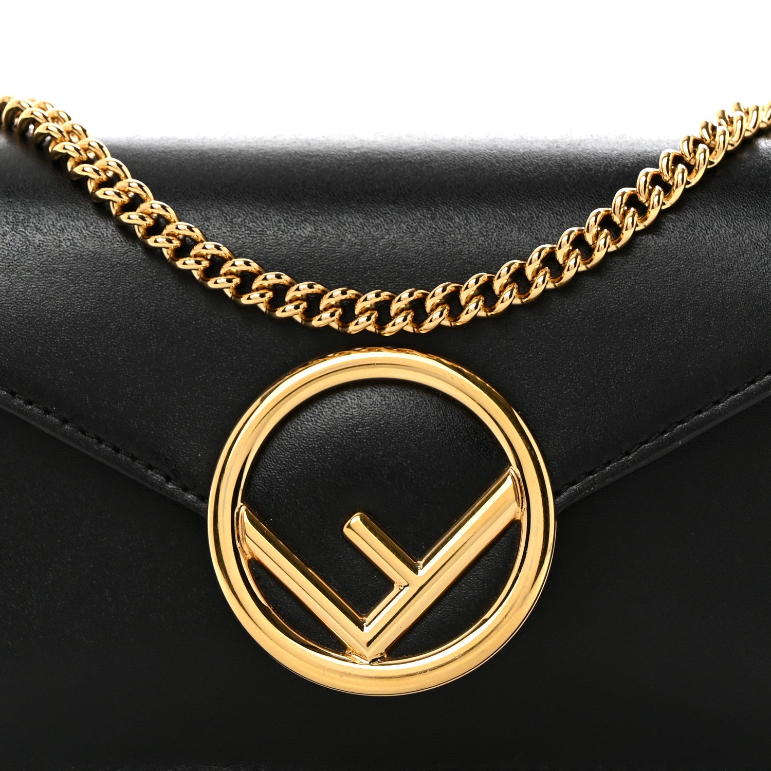 Fendi Vitello Liberty Lucido F is Fendi Envelope Belt Bag Black 9 of 11