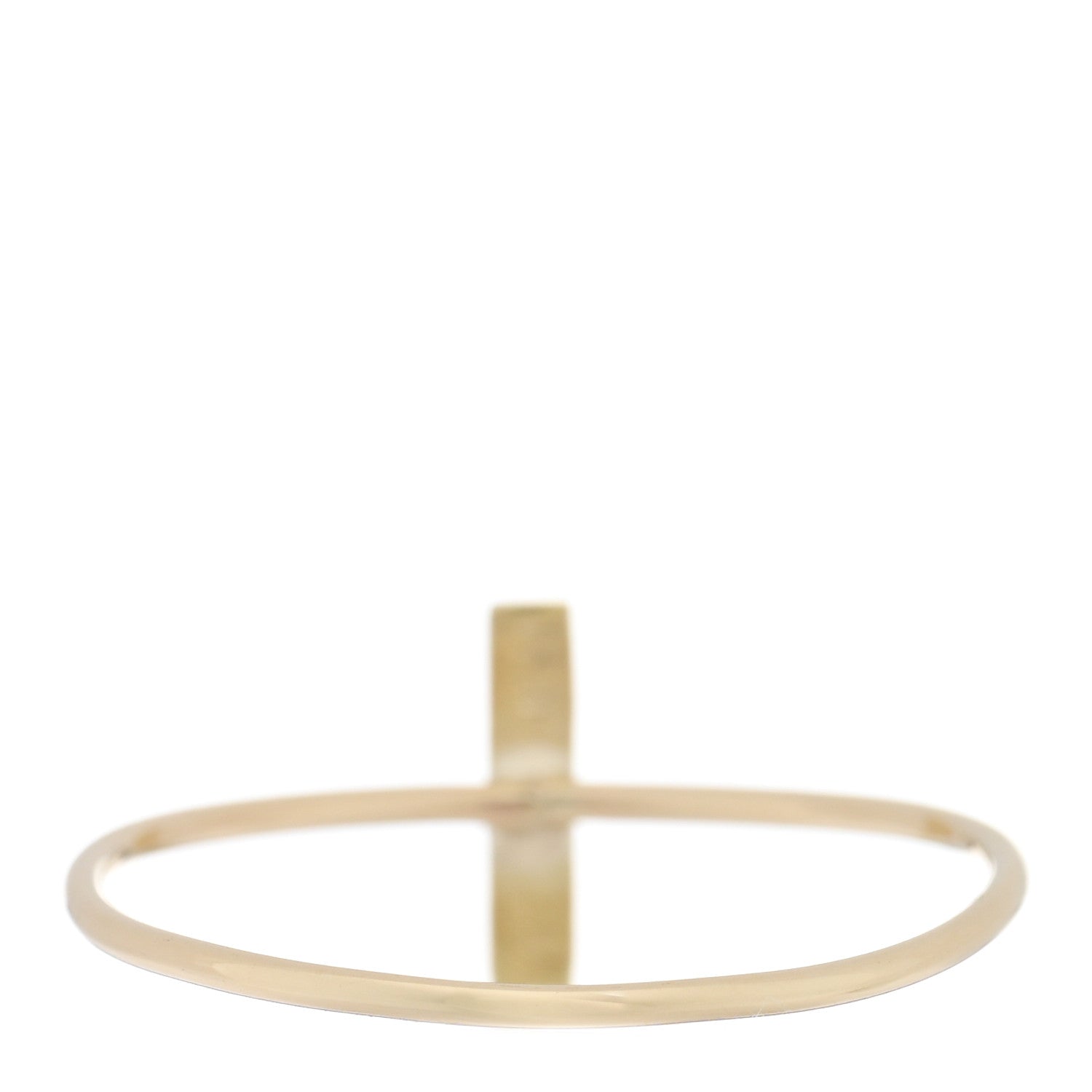 Jennifer Meyer 18K Yellow Gold Bar Ring 54 6.75 3 of 4