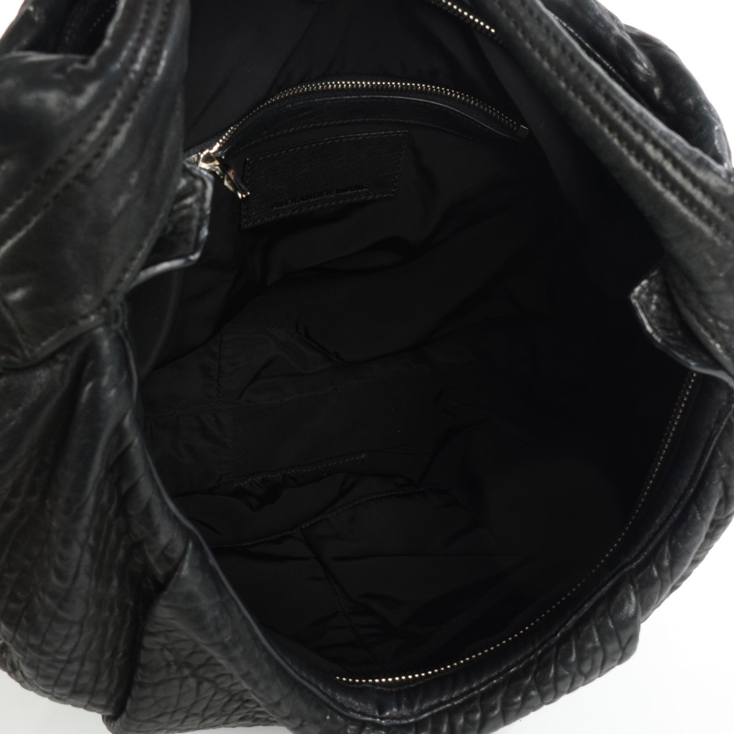 Alexander Wang Pebbled Lambskin Morgan Hobo Black Silver Hardware 7 of 8