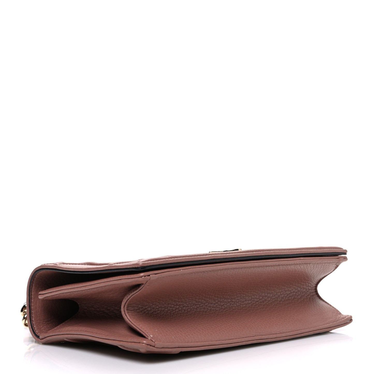 Grained Calfskin Medium Diorama Flap Bag Rust