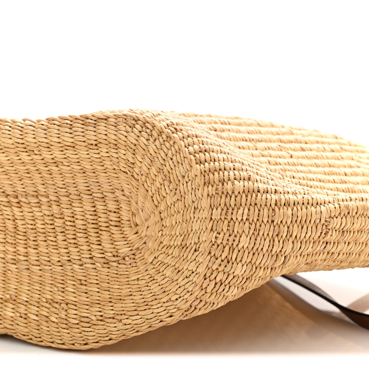 Loewe Calfskin Raffia Paulas Ibiza Small Basket Tote Bag Natural Pecan 11 of 11
