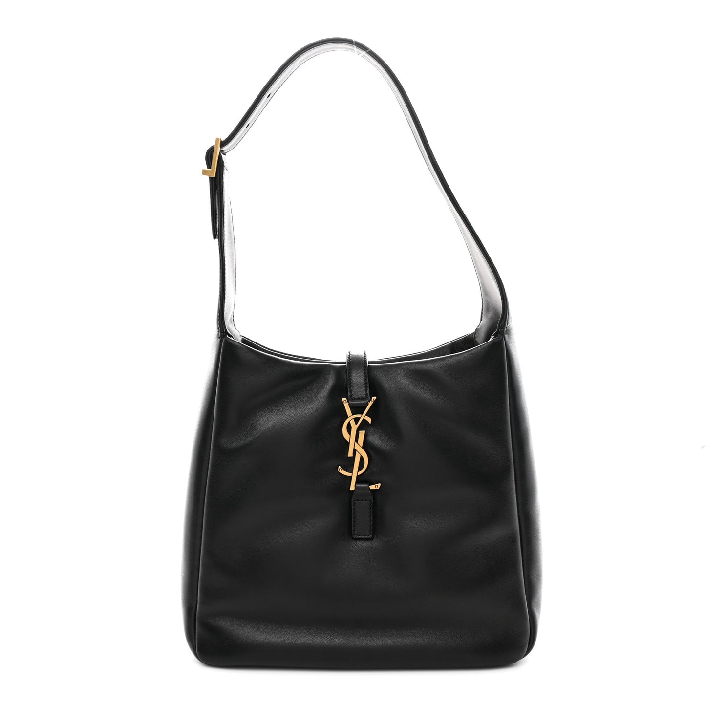 Padded Lambskin Small Le 5 A 7 Supple Hobo Black