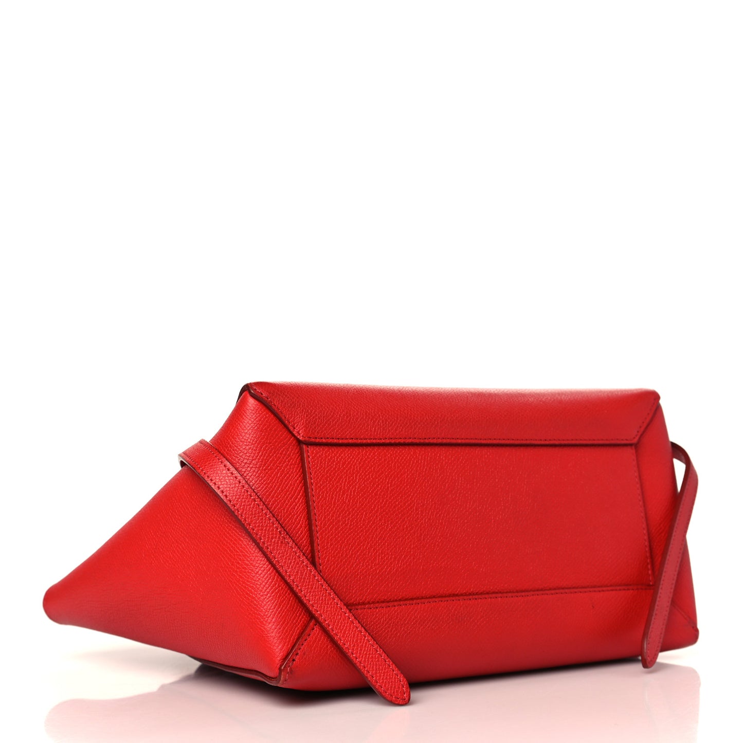 Baby Grained Calfskin Micro Belt Bag Coquelicot