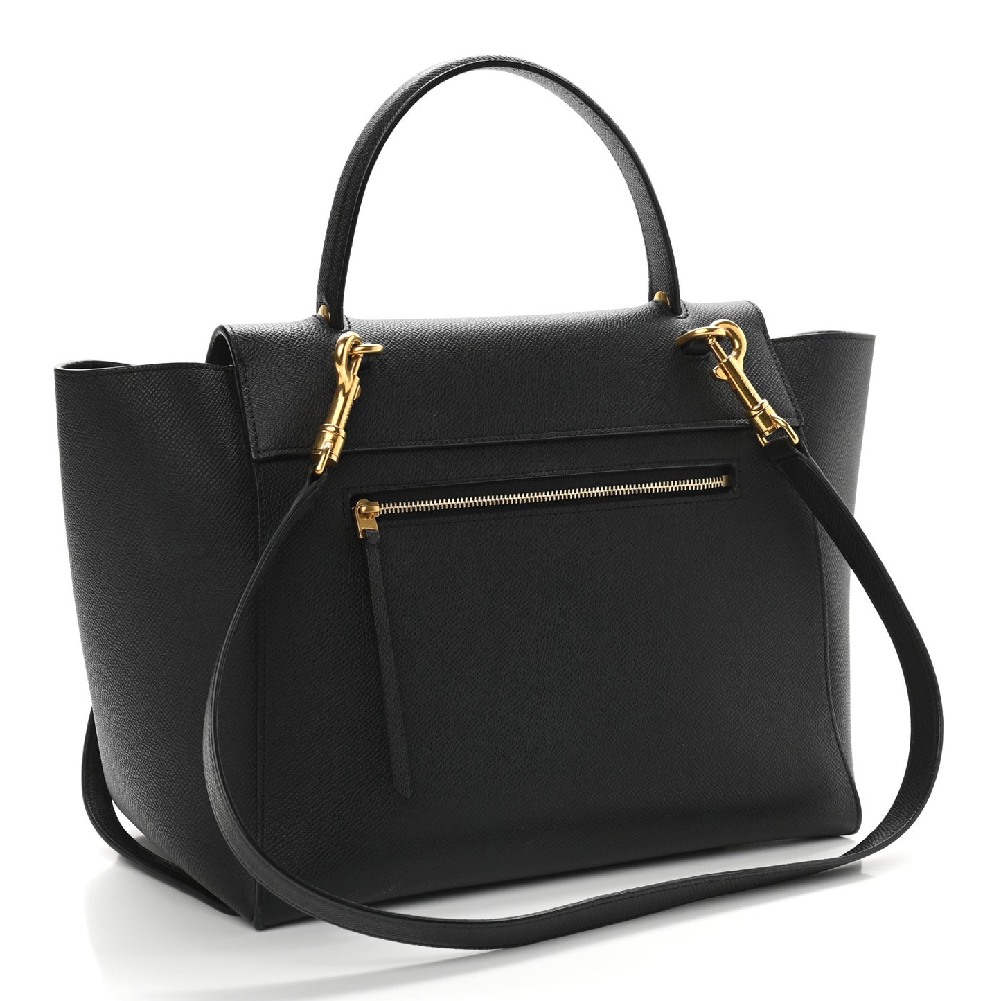 Baby Grained Calfskin Micro Belt Bag Black