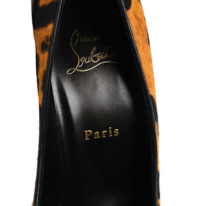 Christian Louboutin Calf Hair Leopard Kate 100 Pumps 37 Spicy 7 of 8