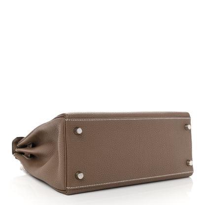Hermes Togo Kelly Retourne 25 Etoupe 4 of 11