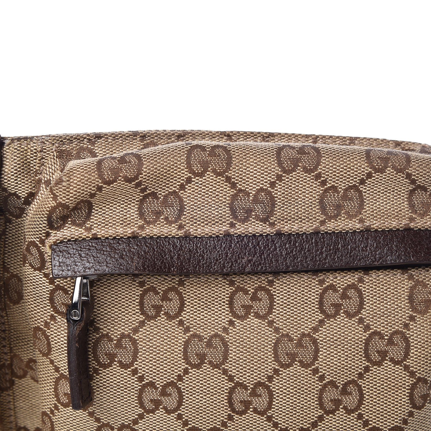 Gucci GG Monogram Double Pocket Belt Bag Dark Brown 12 of 13