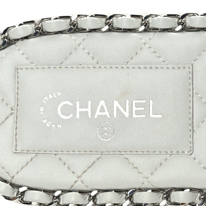 Chanel Lambskin Chain Cork Slide Sandals 41 White 8 of 8