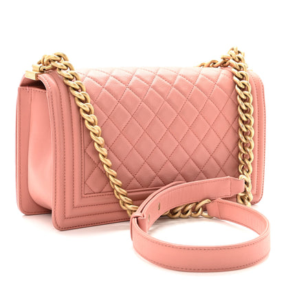 Chanel Caviar Quilted Medium Boy Flap Light Pink 3 of 10