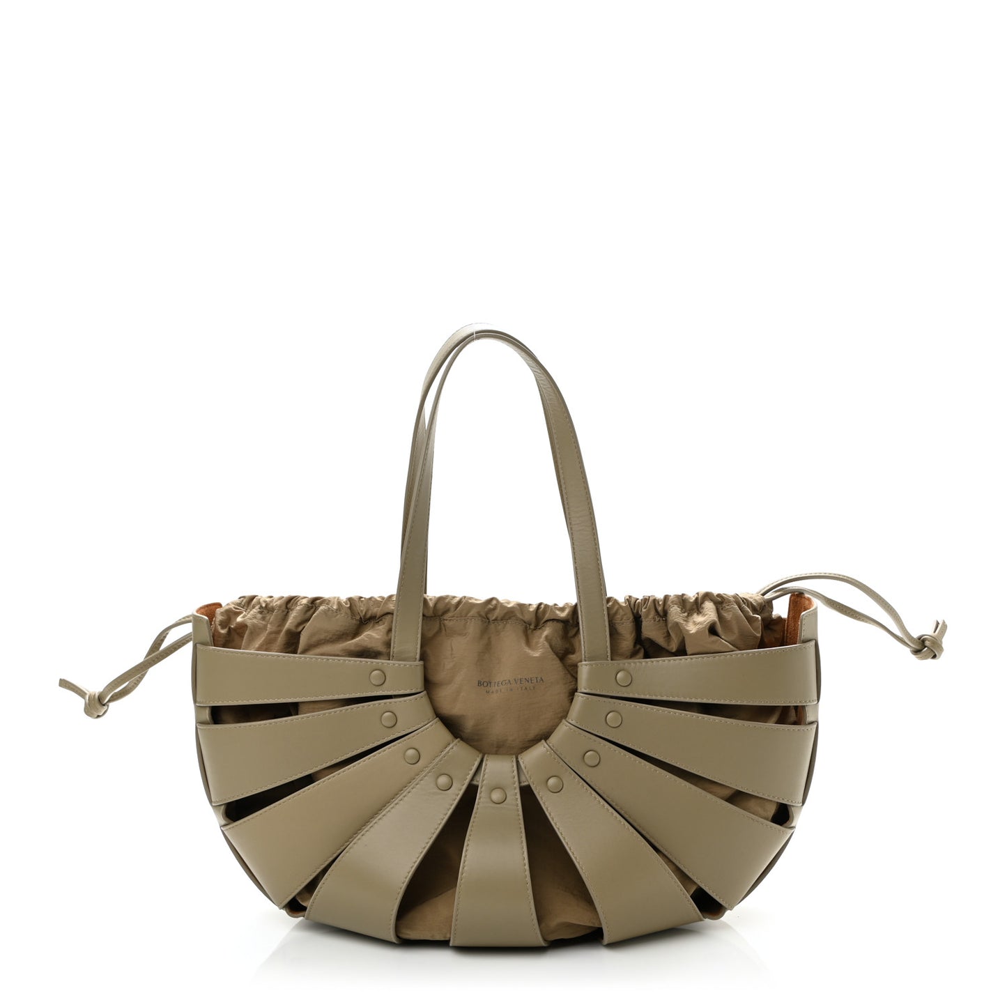 French Calfskin Shell Bag Taupe