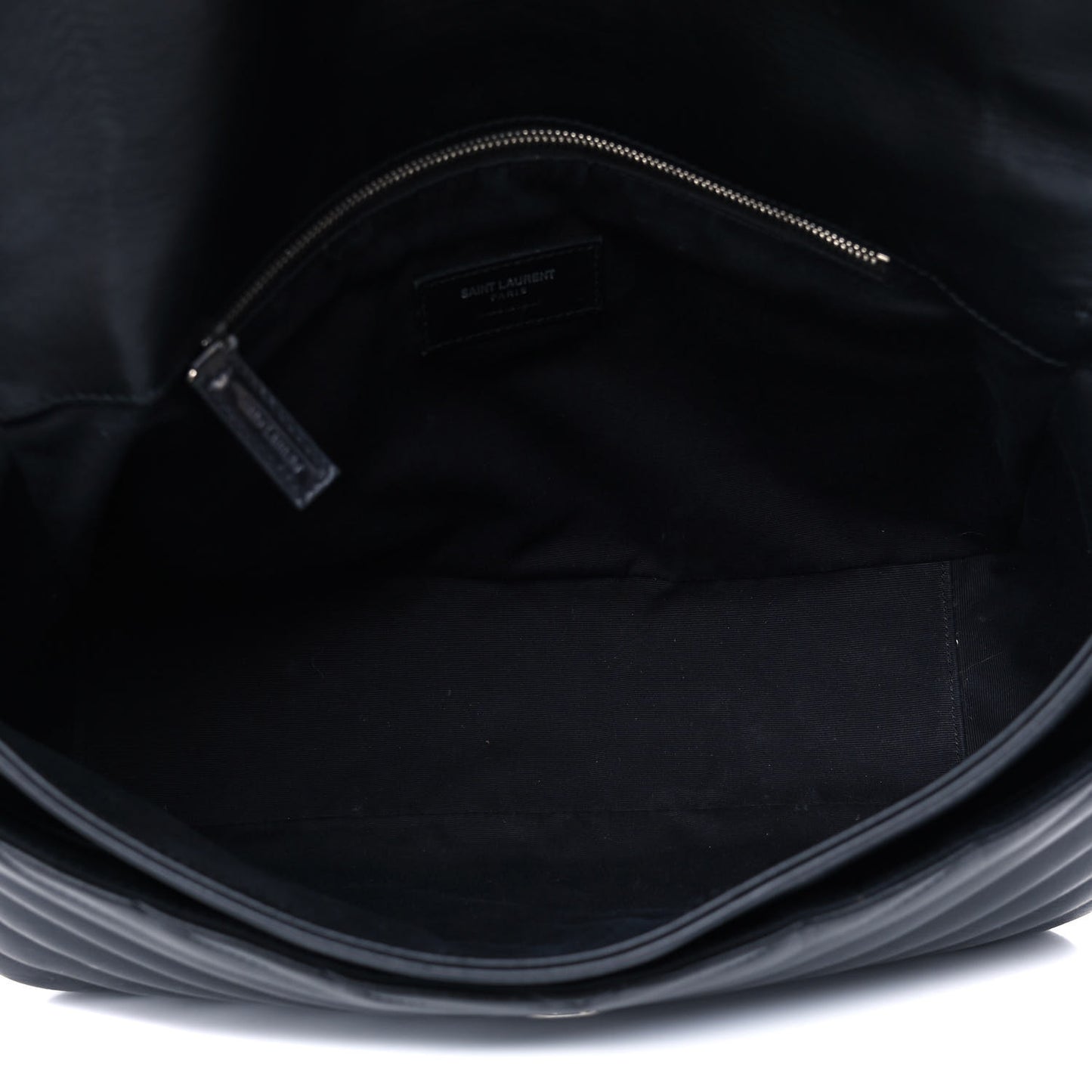 Calfskin Y Quilted Monogram Loulou Shoulder Bag Black
