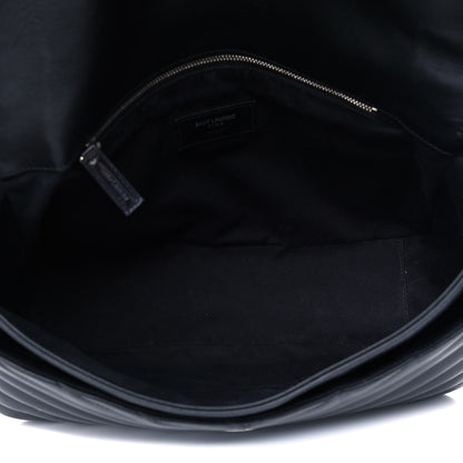 Saint Laurent Calfskin Y Quilted Monogram Loulou Shoulder Bag Black 4 of 10