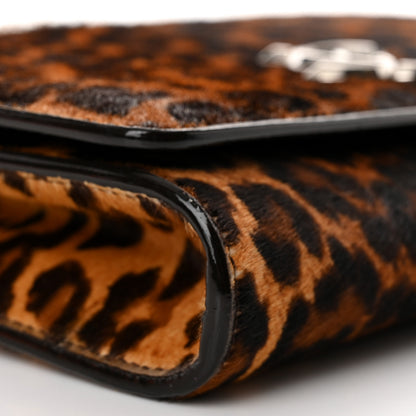 Jimmy Choo Pony Hair Leopard Varenne Chain Clutch Natural 11 of 13