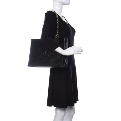 Chanel Shiny Aged Calfskin Shopping Bag Black 2 of 11