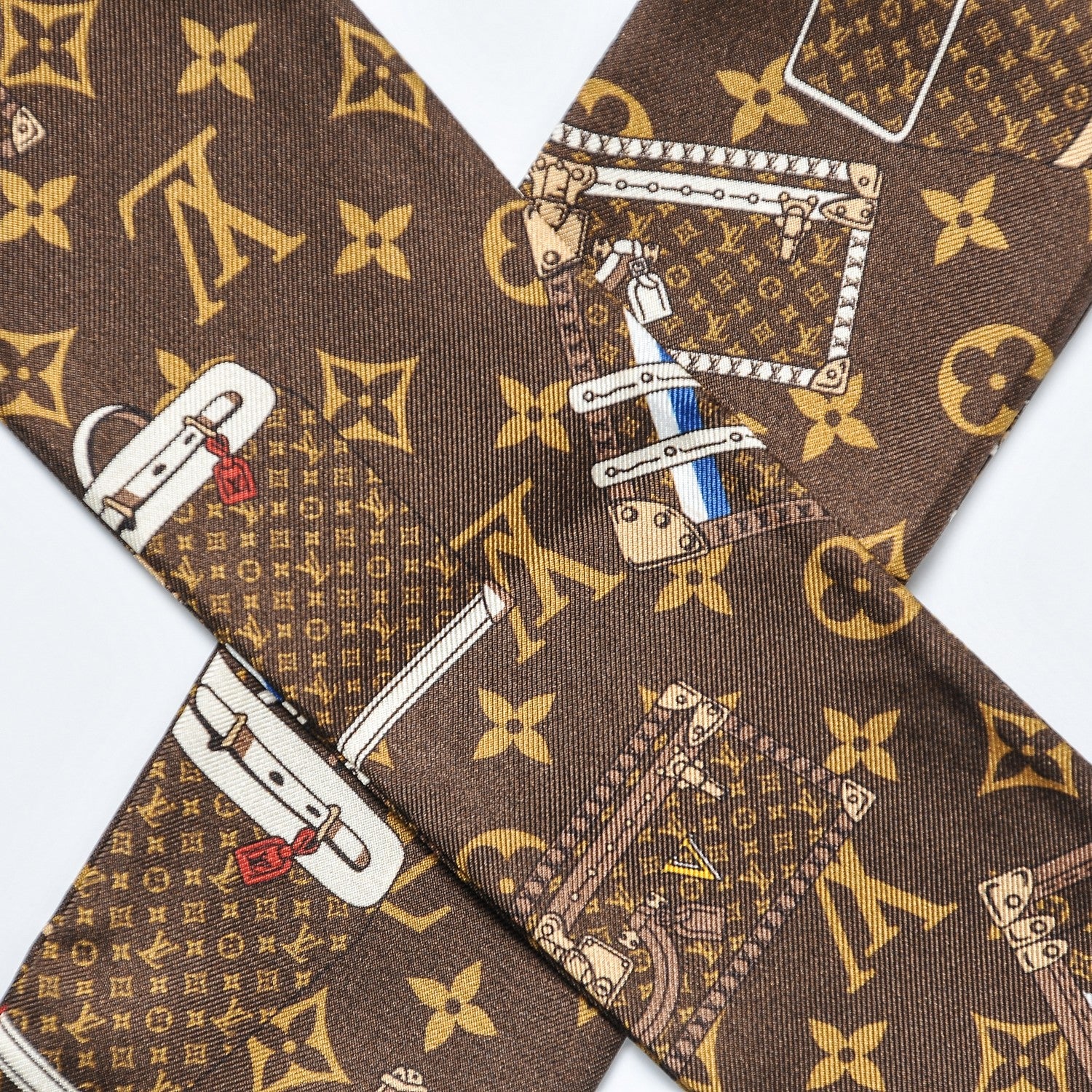 Louis Vuitton Silk Monogram Trunks Bandeau 3 of 6