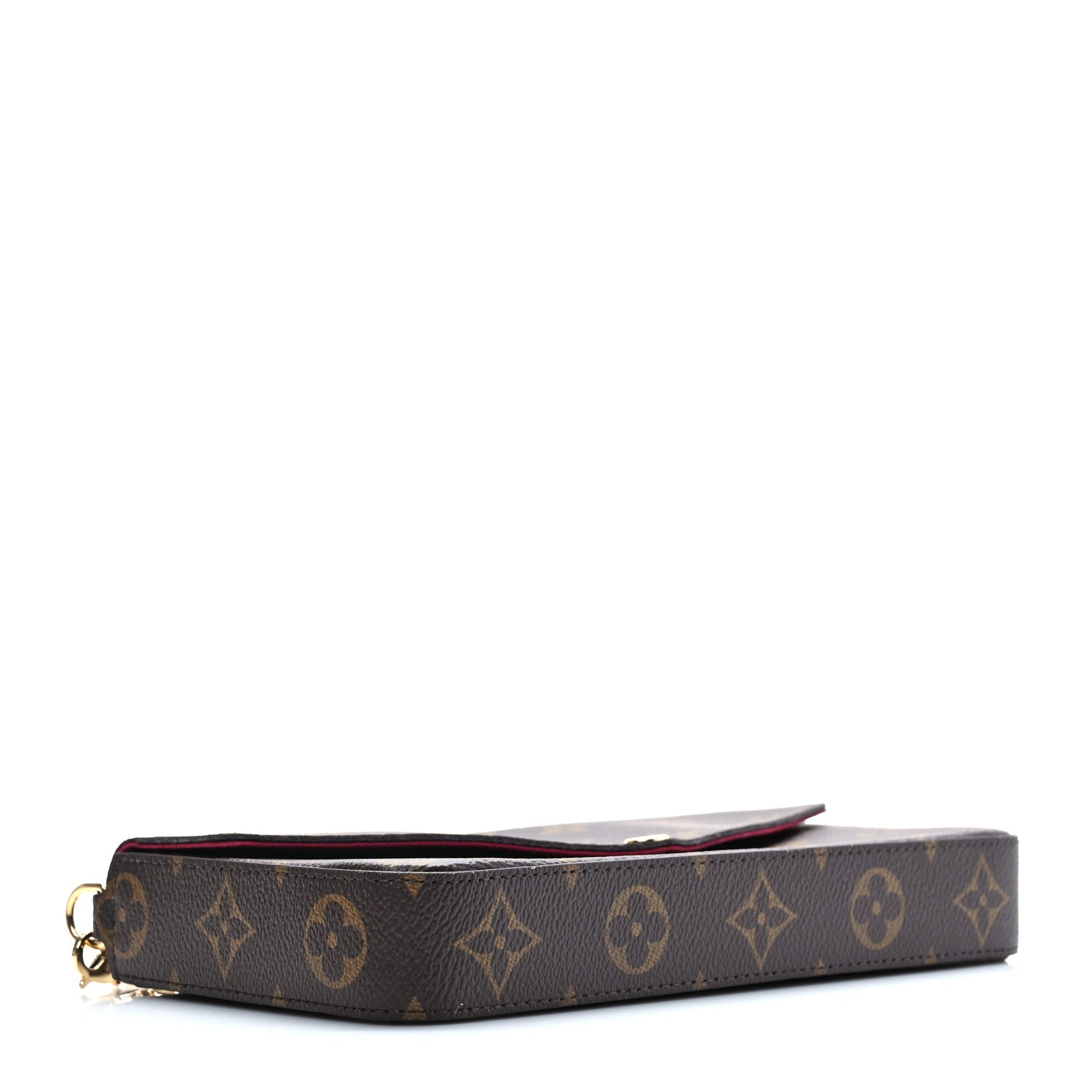 Louis Vuitton Monogram Pochette Felicie Chain Wallet Fuchsia 5 of 10