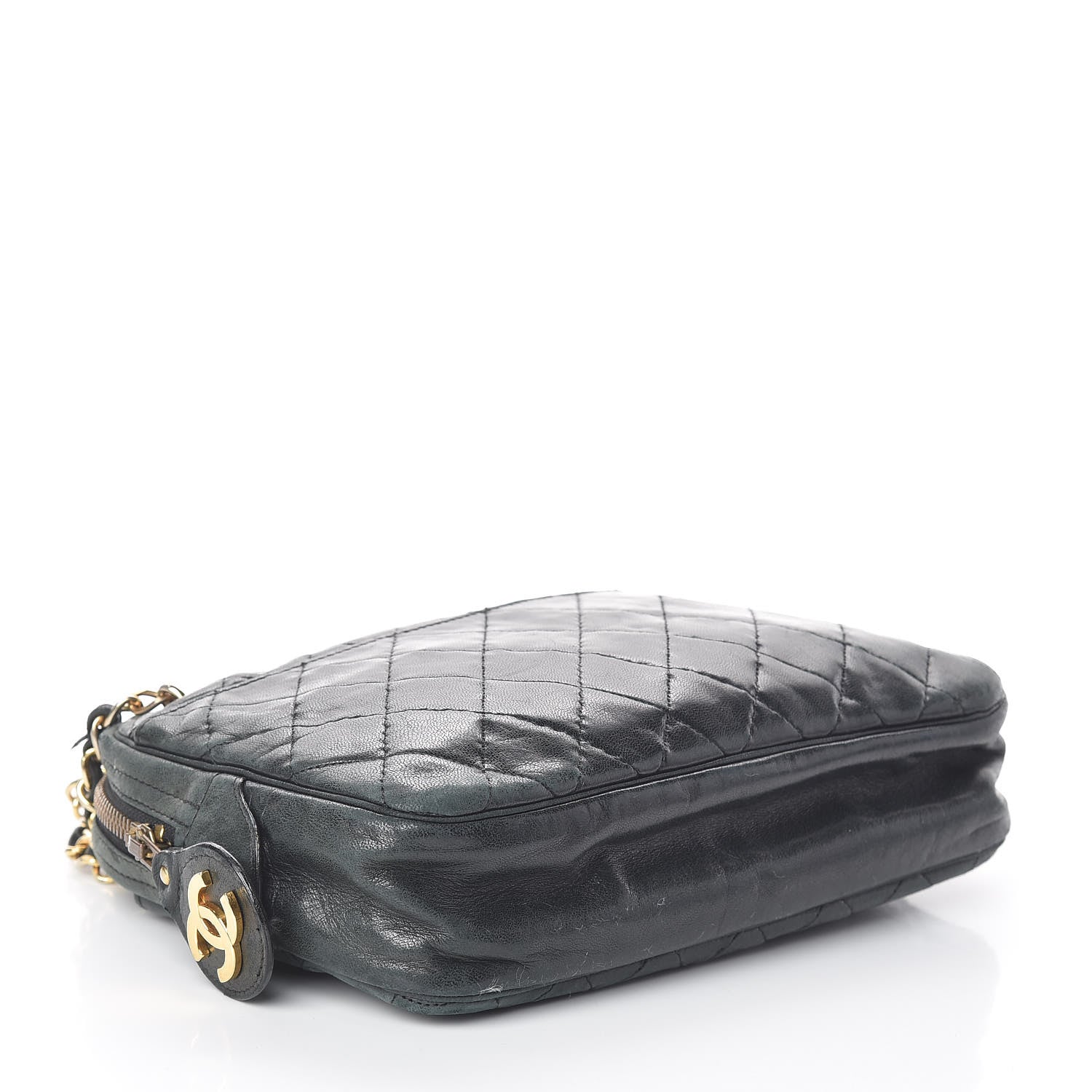 Chanel Lambskin Quilted Camera Case Black 4 of 15