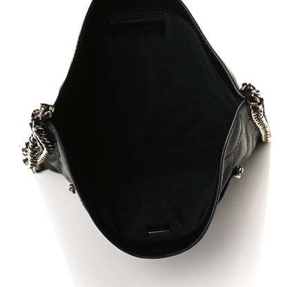 Chanel Calfskin Quilted Chain Flat Tote Black 5 of 12