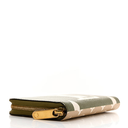 Louis Vuitton Monogram Giant Zippy Wallet Kaki White 4 of 8