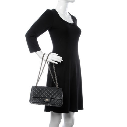 Chanel Aged Calfskin Accordion Reissue 2.55 Flap Dark Grey 3 of 9