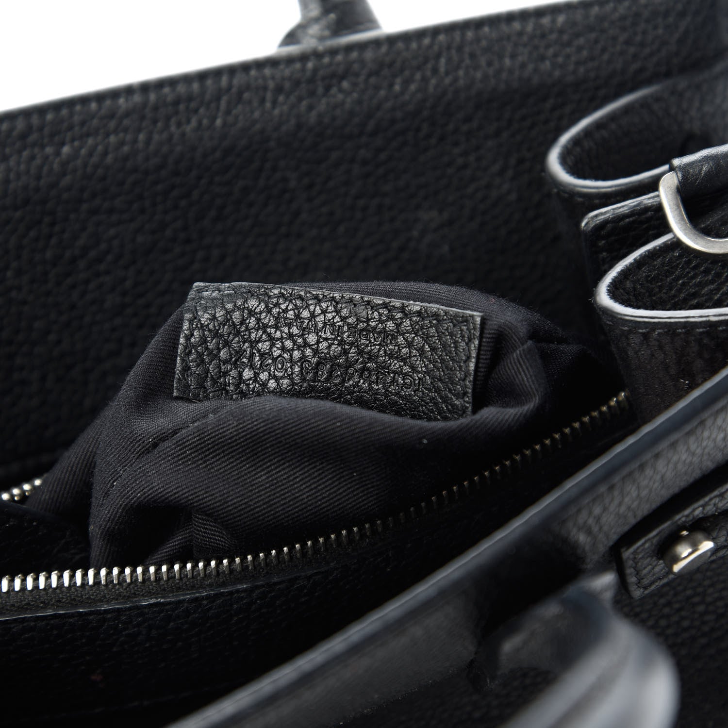 Saint Laurent Grained Calfskin Nano Sac De Jour Souple Black 9 of 10