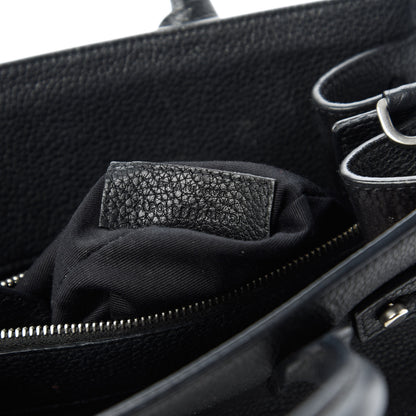 Saint Laurent Grained Calfskin Nano Sac De Jour Souple Black 9 of 10
