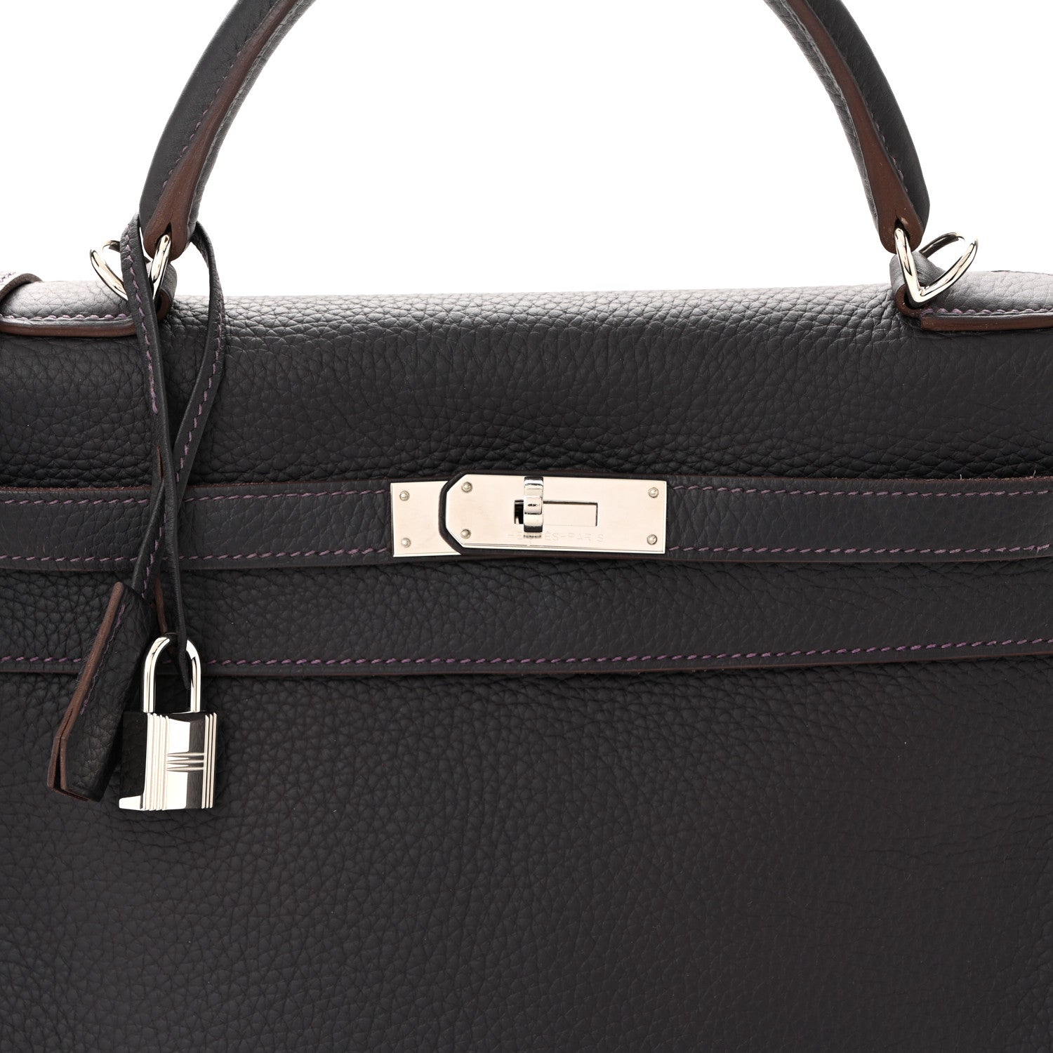 Hermes Taurillon Clemence Kelly Retourne 32 Raisin 8 of 10