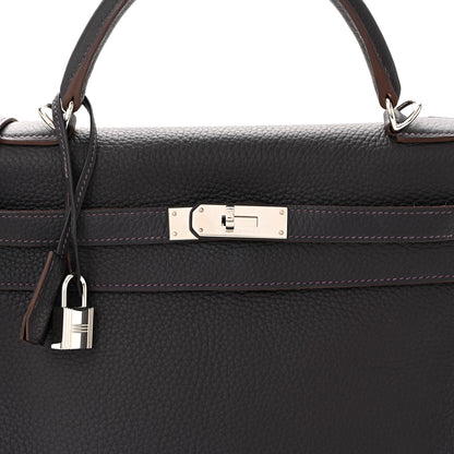 Hermes Taurillon Clemence Kelly Retourne 32 Raisin 8 of 10