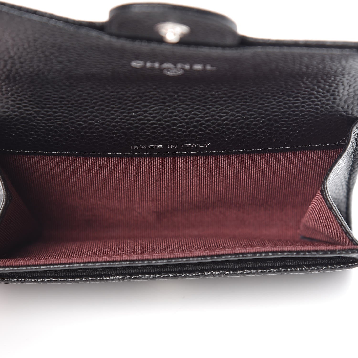 Chanel Caviar Quilted Flap Card Holder Black 5 of 9