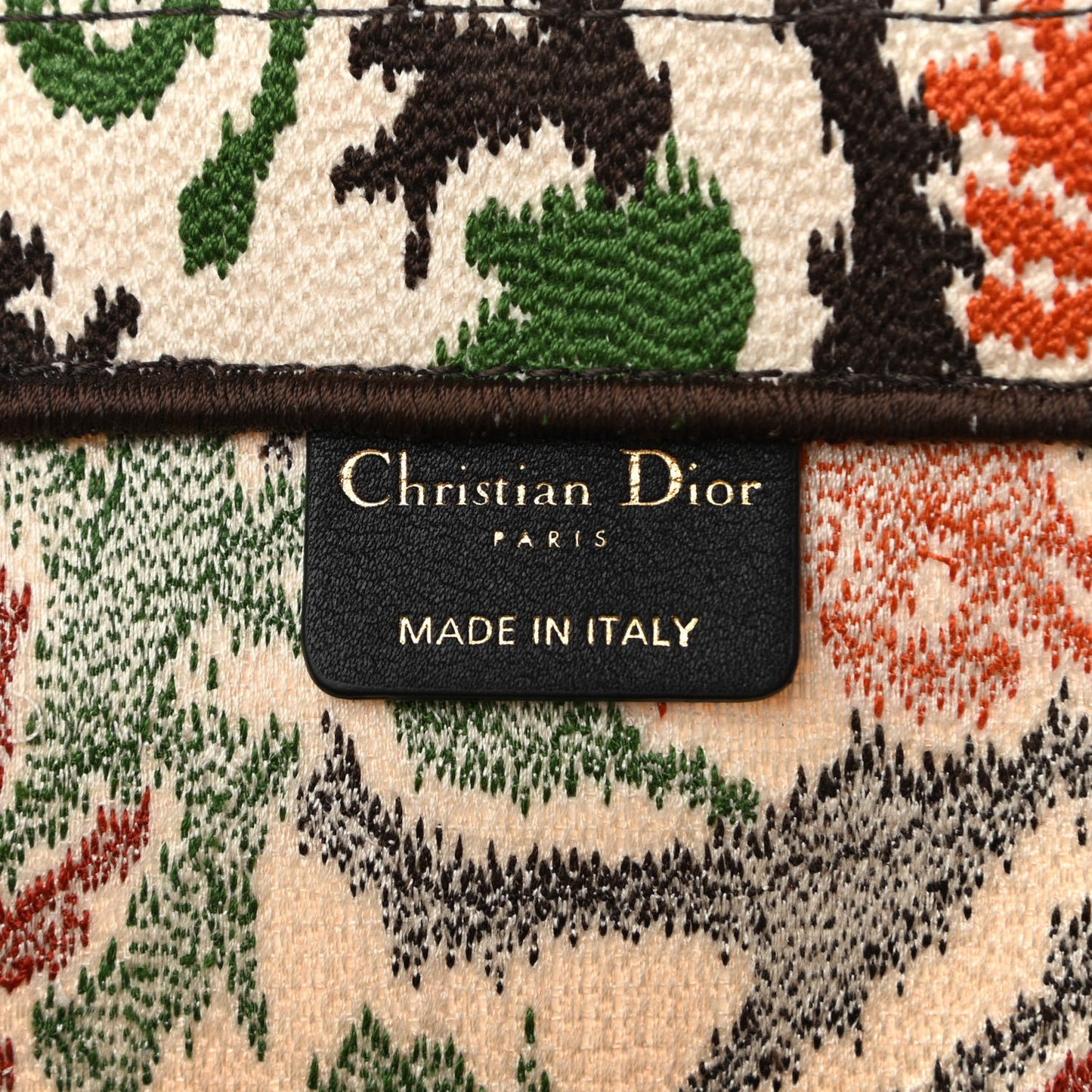 Canvas Embroidered Large Paisley Book Tote Multicolor