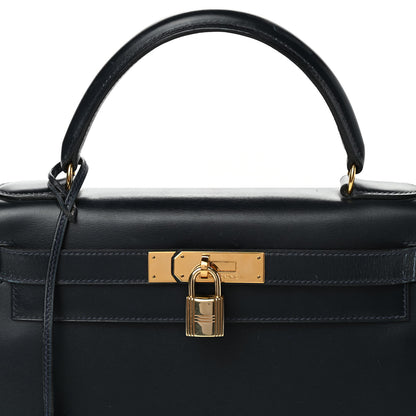 Hermes Box Kelly Sellier 28 Bleu Marine 7 of 9