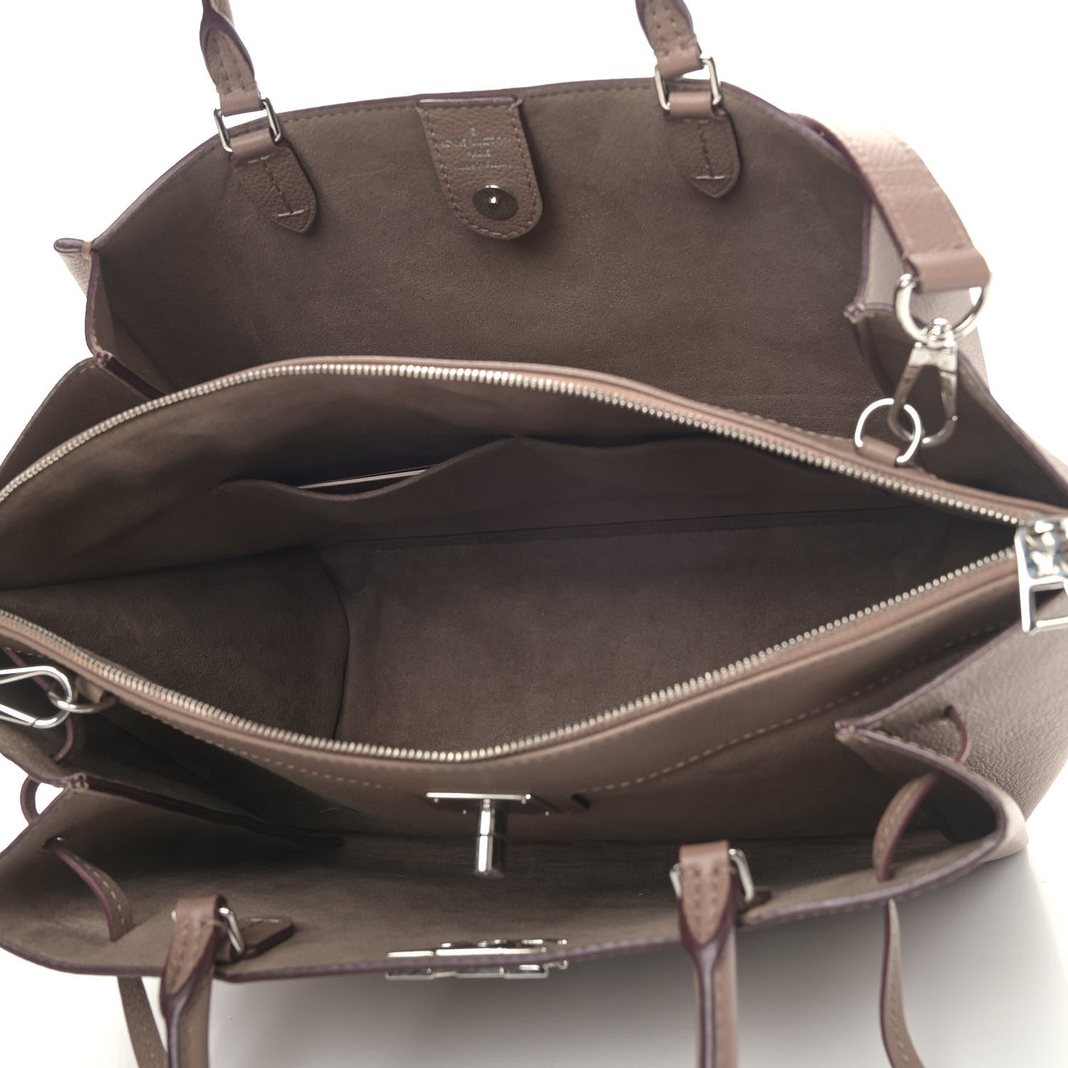 Louis Vuitton Calfskin Lockmeto Taupe Glace 7 of 9