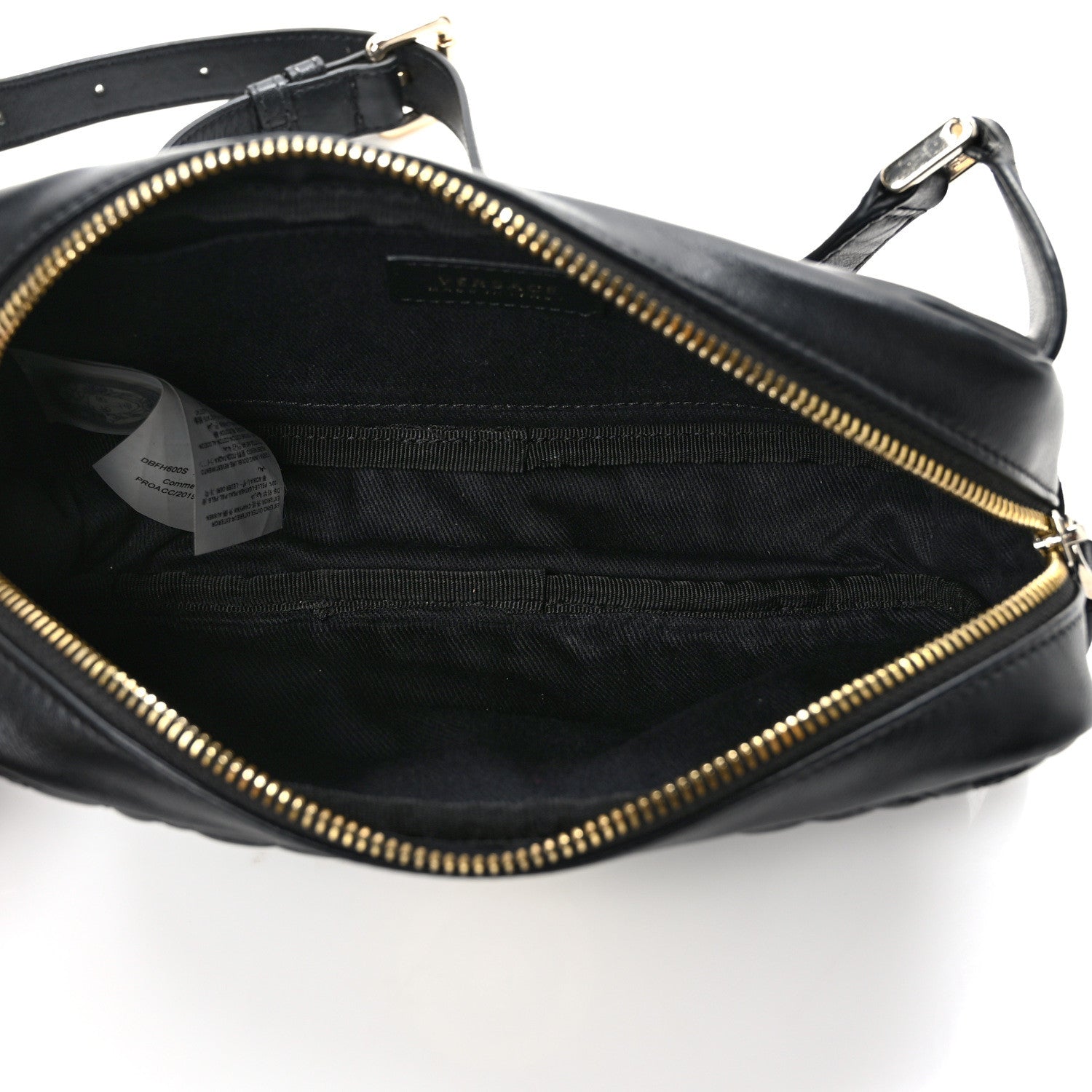 Versace Nappa Barocco Quilted Vanitas Medea Belt Bag Black 5 of 10