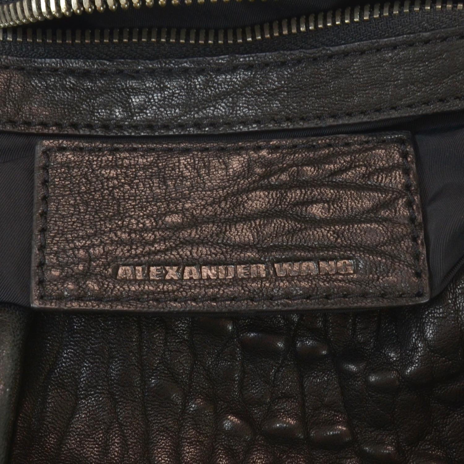 Alexander Wang Leather Rocco w Nickel Hardware Black 5 of 6