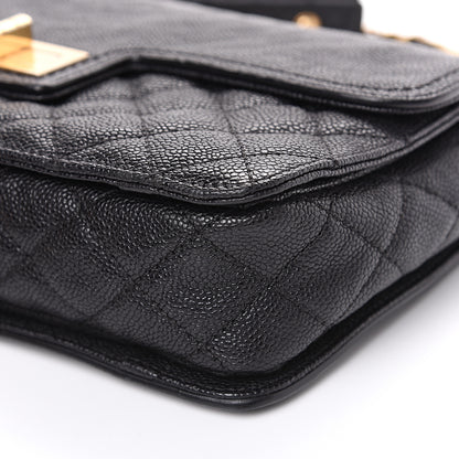 Chanel Caviar Quilted Medium Mademoiselle Flap Black 10 of 11