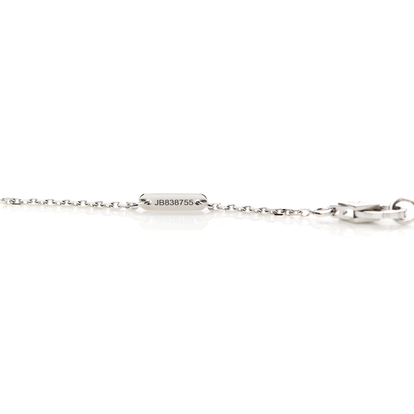 18K White Gold Diamond Mini Frivole Pendant Pave Necklace