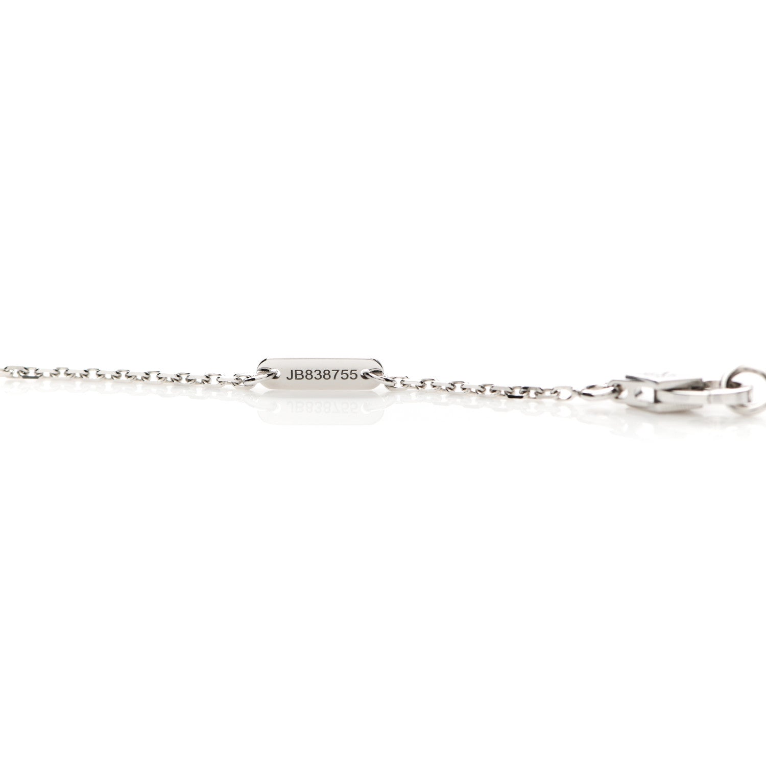 Van Cleef & Arpels 18K White Gold Diamond Mini Frivole Pendant Pave Necklace 5 of 6
