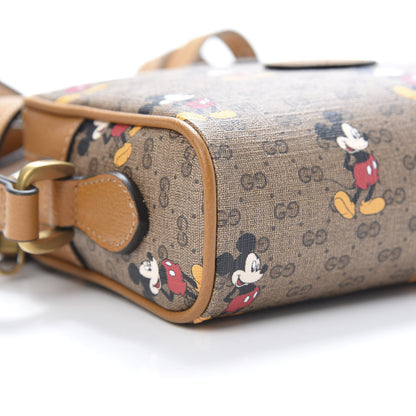 Gucci X DISNEY Mini Vintage GG Supreme Monogram Mickey Mouse Shoulder Bag Beige Vintage Sun Oil 9 of 11