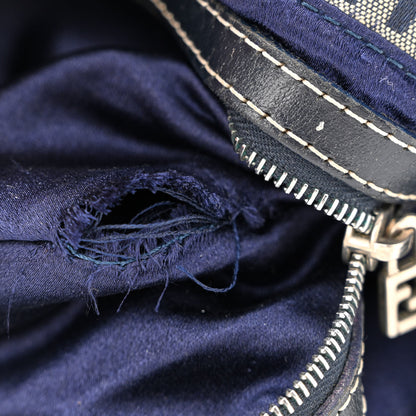 Fendi Zucchino Baguette Navy 7 of 14