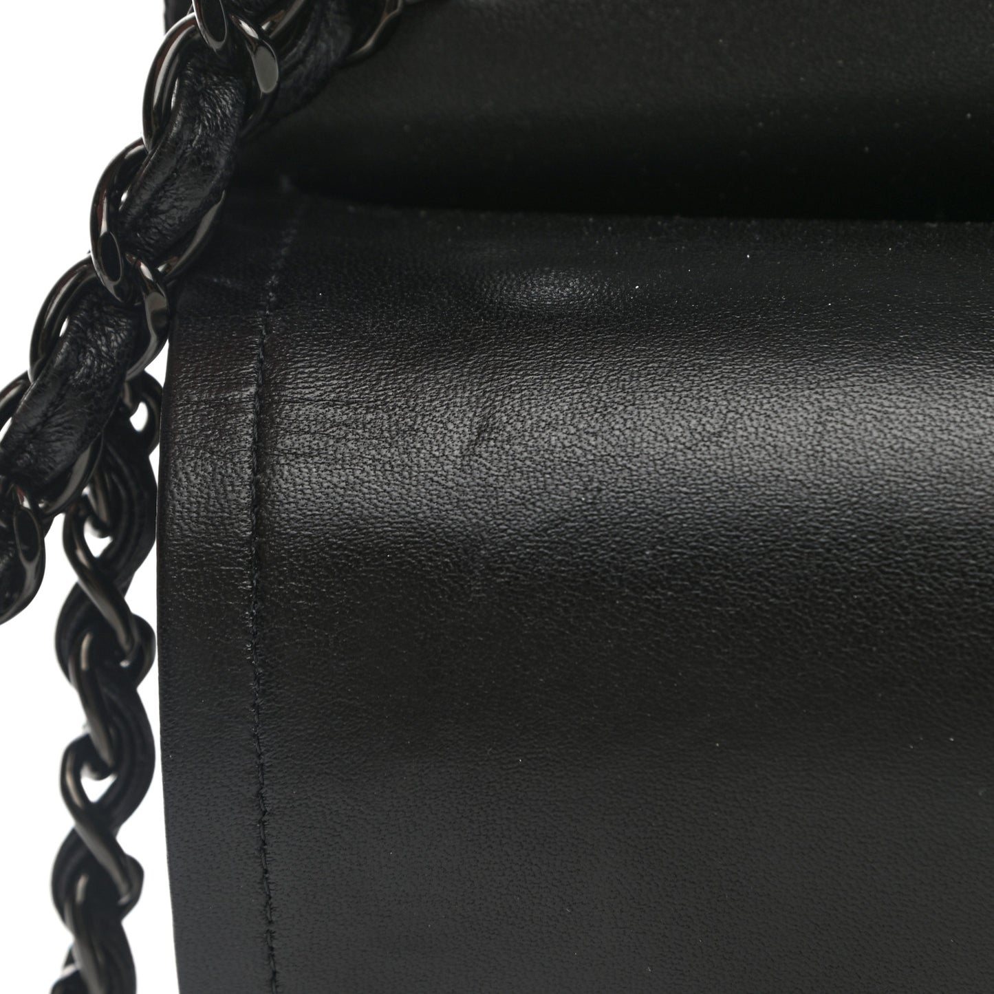 Lambskin Quilted Jumbo Double Flap So Black