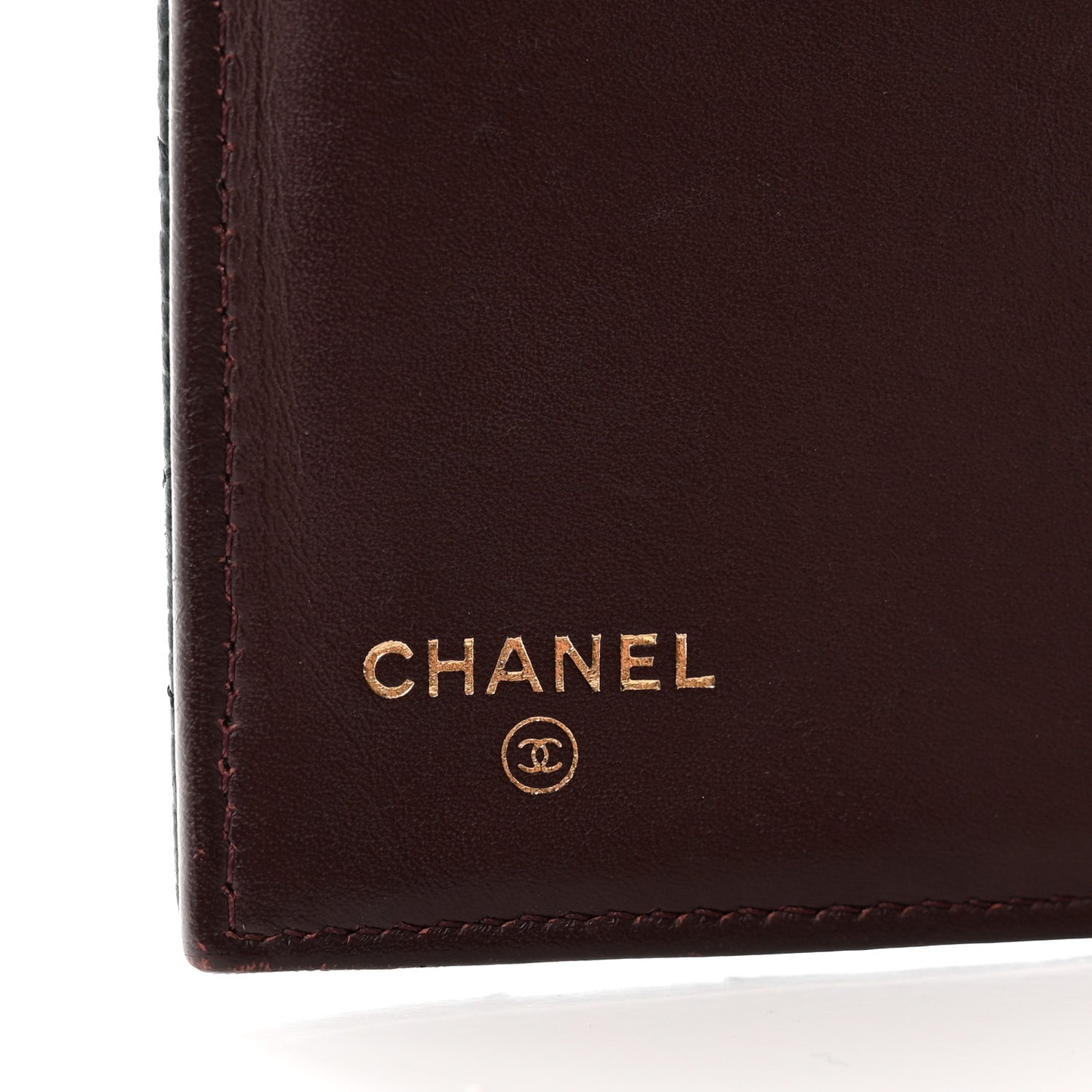 Caviar Quilted Long Flap Wallet Black