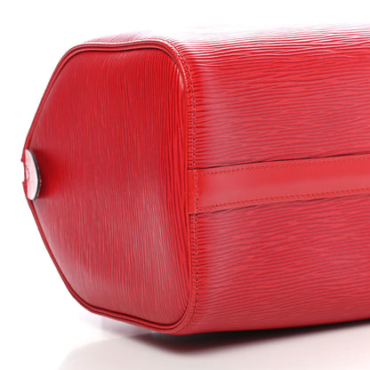 Louis Vuitton Epi Speedy 25 Castillan Red 8 of 10